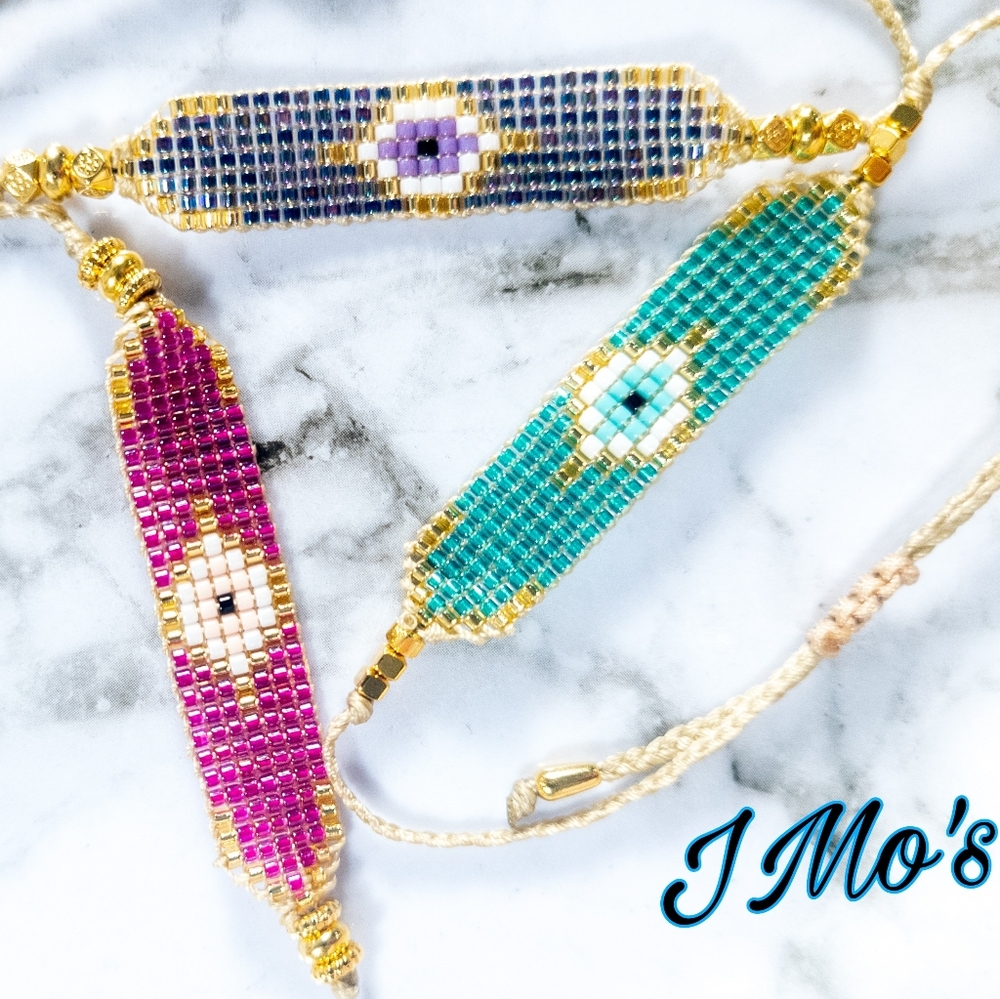 Beaded Turkey Eye Bracelet